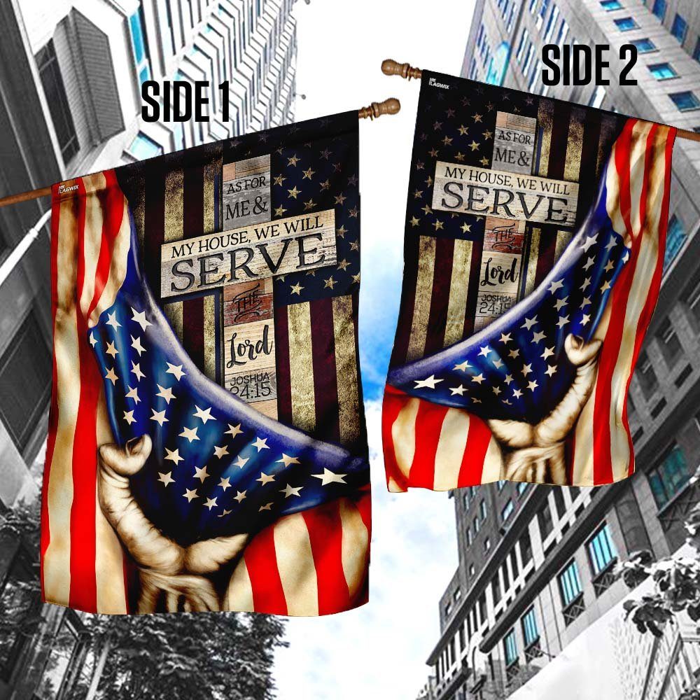 As For Me & My House, We Will Serve The Lord Flag - Image 4