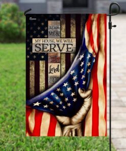 as for me &amp my house, we will serve the lord flag 5139
