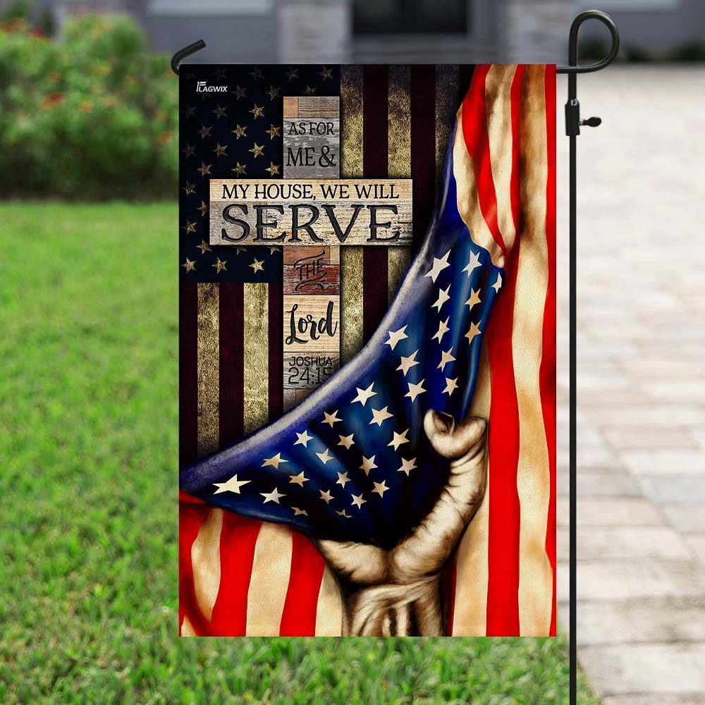 As For Me & My House, We Will Serve The Lord Flag - Image 6