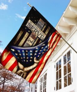 as for me &amp my house, we will serve the lord flag 6799