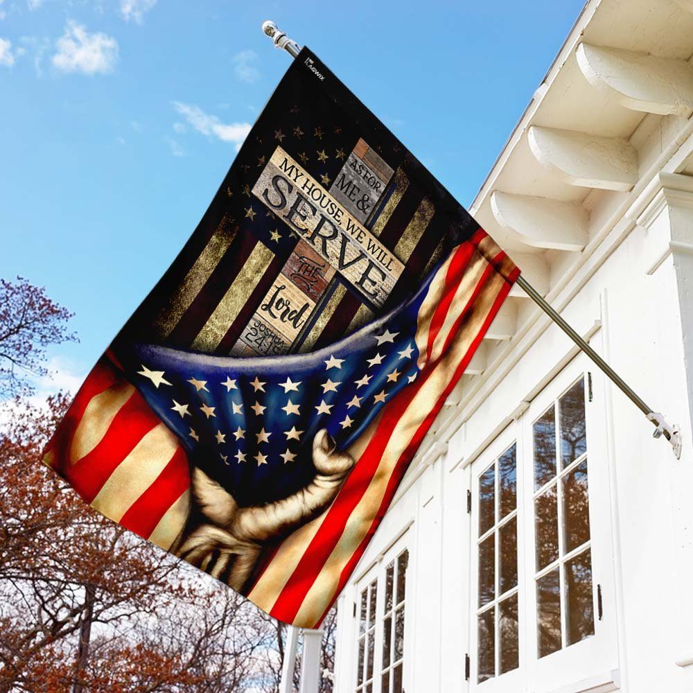 As For Me & My House, We Will Serve The Lord Flag - Image 3