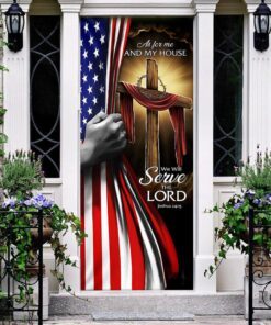 As For Me And My House, We Will Serve The Lord Door Cover