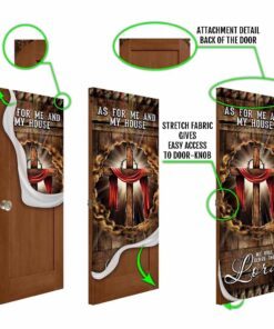 as for me and my house, we will serve the lord door cover 8534