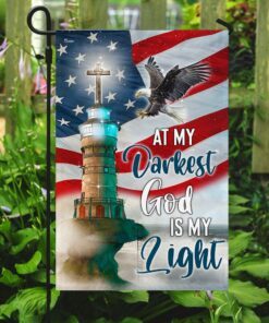 at my darkest god is my light lighthouse flag lha1618f 1798