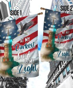 at my darkest god is my light lighthouse flag lha1618f 6125