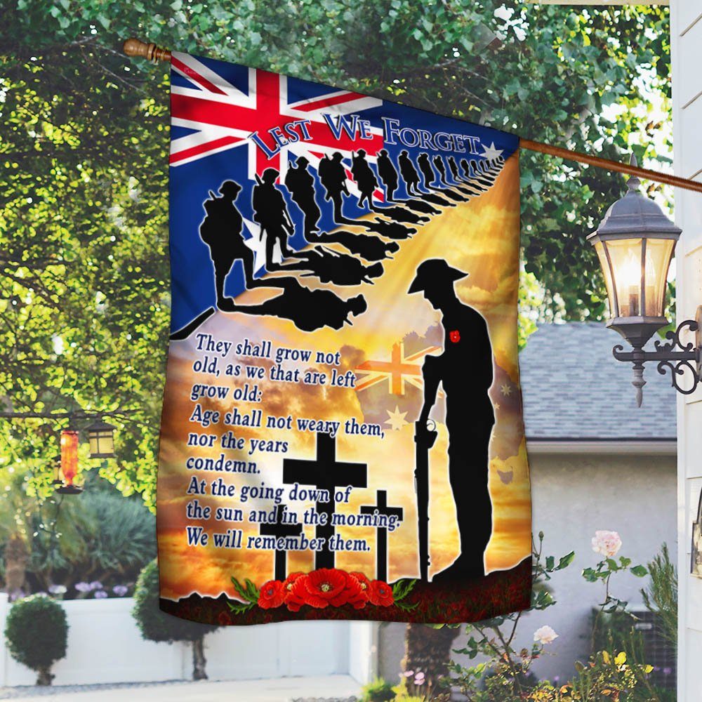 Australia Anzac Day Veteran Flag We Will Remember Them MLH2306F - Image 2