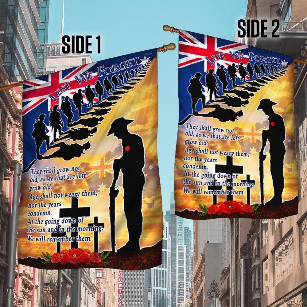 Australia Anzac Day Veteran Flag We Will Remember Them MLH2306F - Image 3
