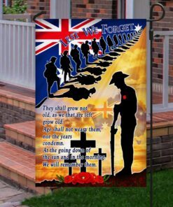 australia anzac day veteran flag we will remember them mlh2306f 7254