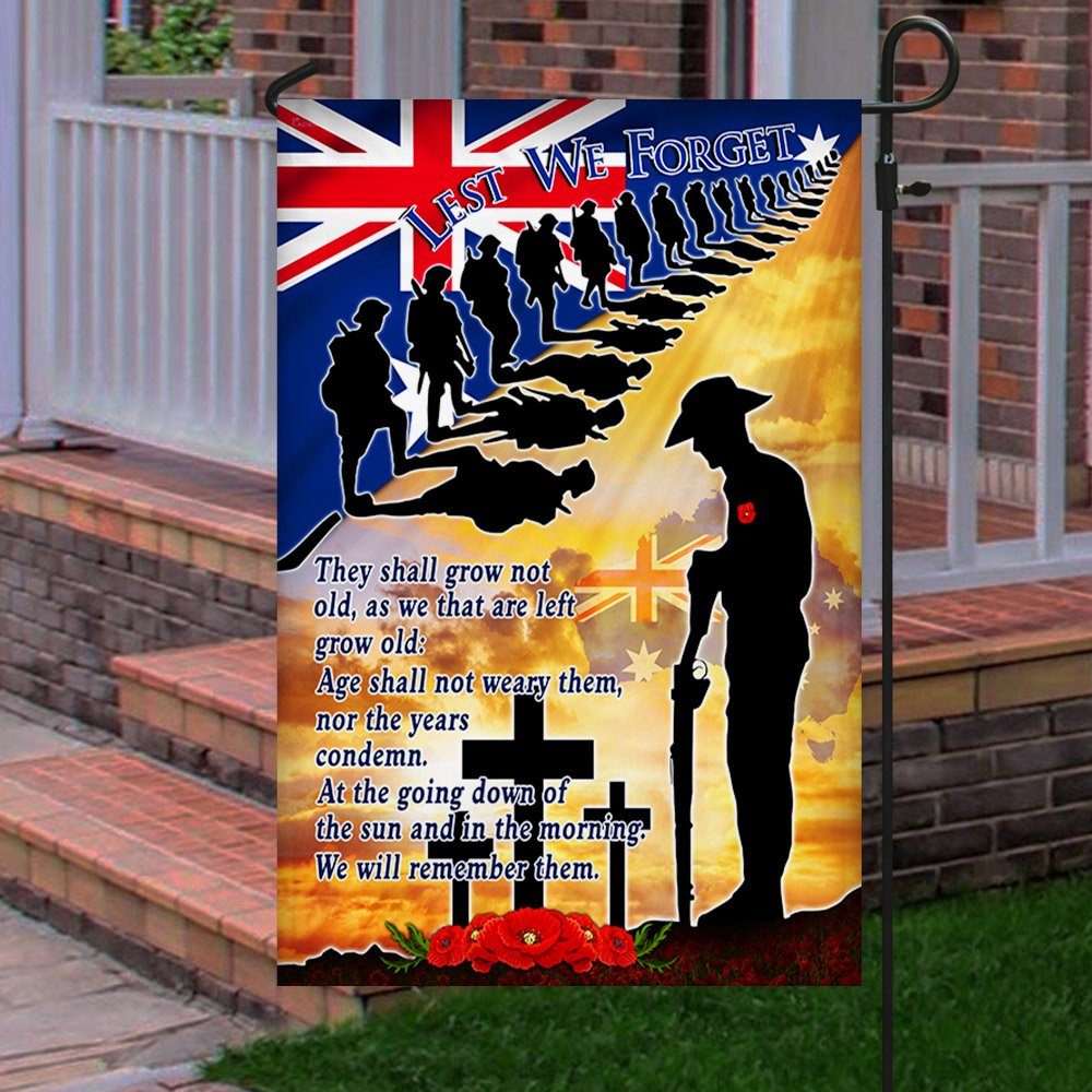 Australia Anzac Day Veteran Flag We Will Remember Them MLH2306F - Image 4