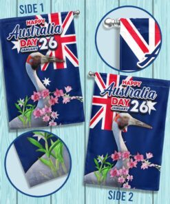 australia brolga happy australia day january 26th flag mln818f 6019
