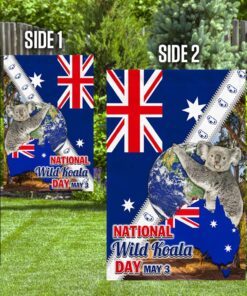 australia koala national wild koala day flag mln28f 2822
