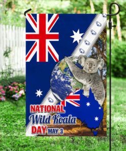australia koala national wild koala day flag mln28f 2869