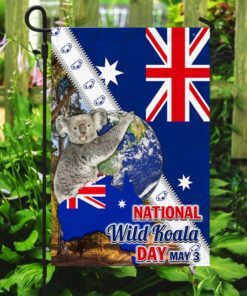 australia koala national wild koala day flag mln28f 4283