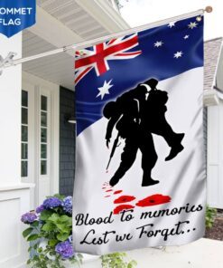 Australia Veteran Grommet Flag Blood In Memories NTB257GFv1