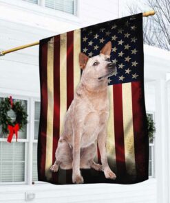 Australian Cattle Dog ( Red Coat) Flag American Patriot Flag ANL40Fv57
