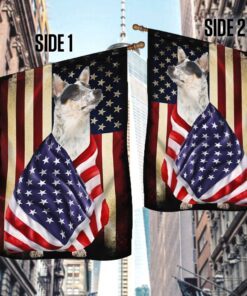 australian cattle dog flag american patriot flag bnl40fv58 5636