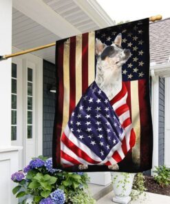 Australian Cattle Dog Flag American Patriot Flag BNL40Fv58