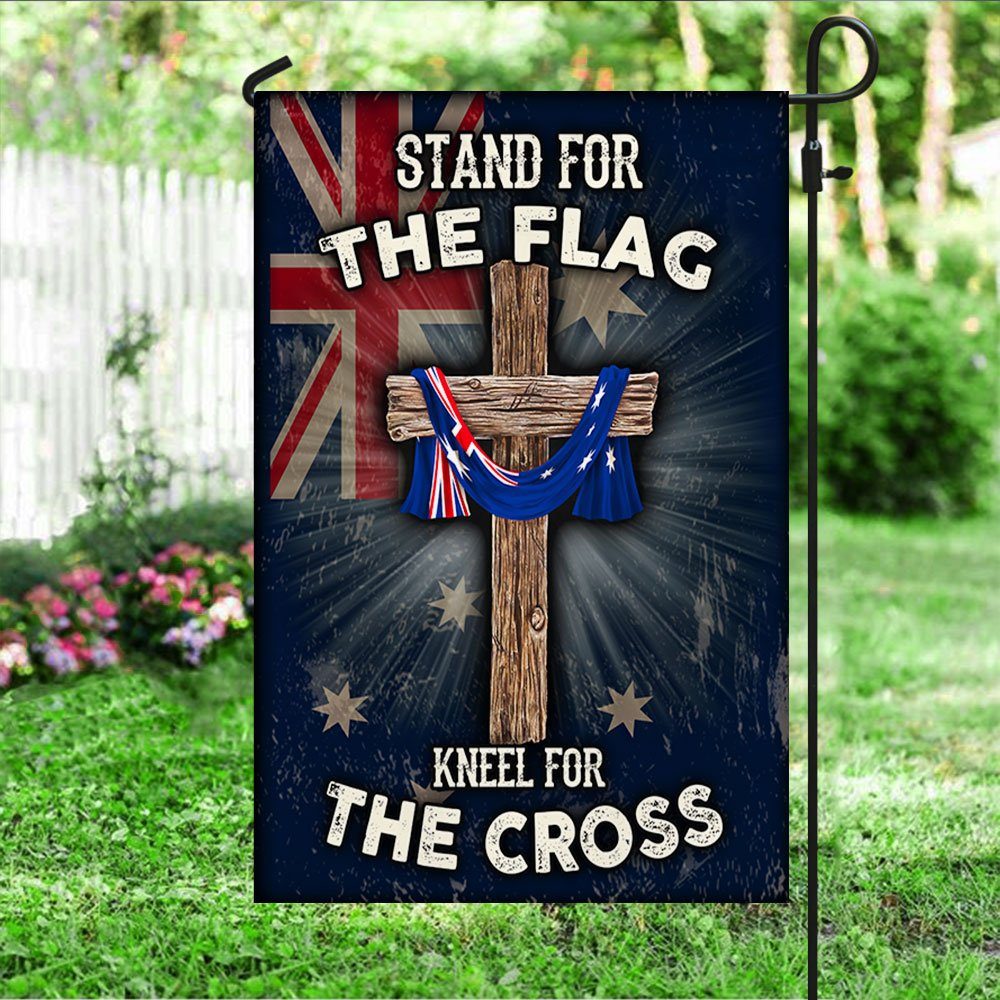 Australian Christian Flag Stand For The Flag Kneel For The Cross QNK883Fv1 - Image 5