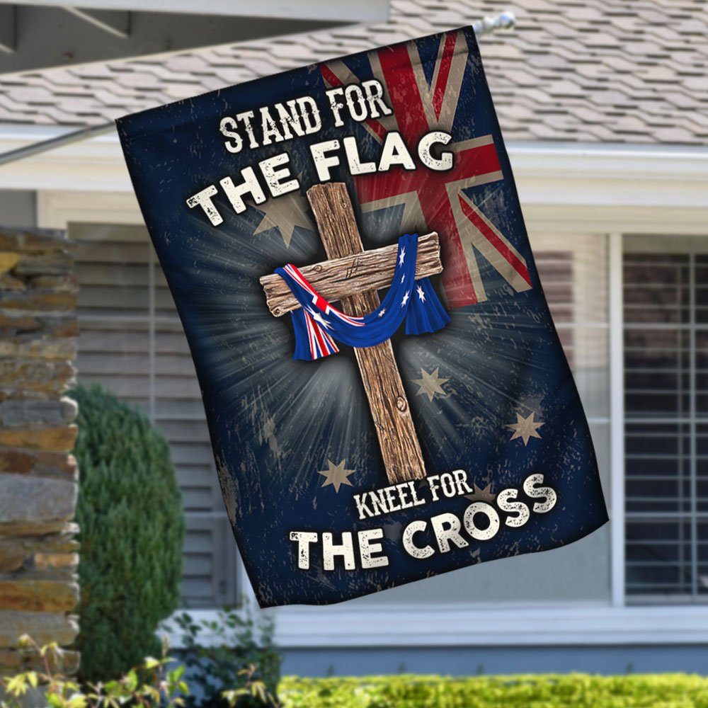 Australian Christian Flag Stand For The Flag Kneel For The Cross QNK883Fv1 - Image 4