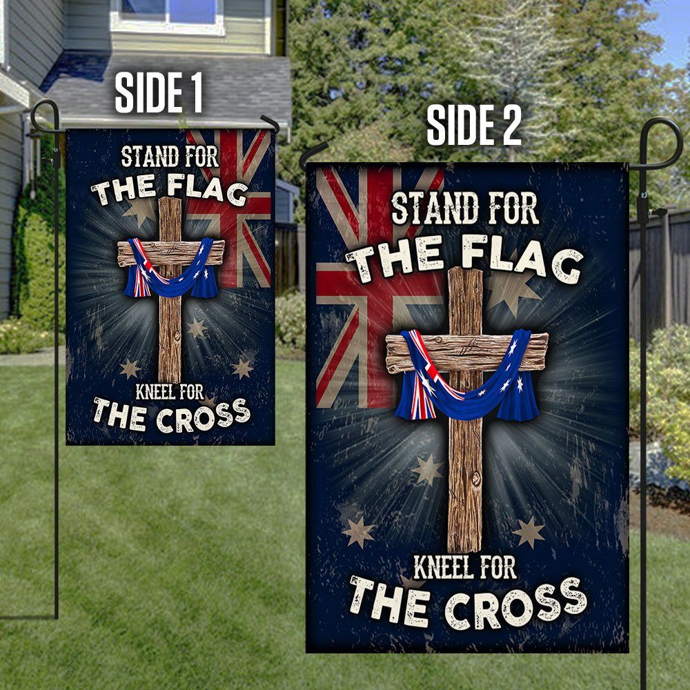 Australian Christian Flag Stand For The Flag Kneel For The Cross QNK883Fv1 - Image 7