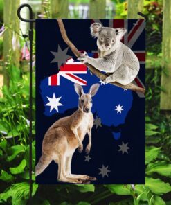 australian flag aussie kangaroo koala australian day flag trl1728f 8024