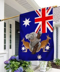 Australian Flag Aussie Kangaroo Koala Australian Flag TRV1732F