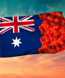 Australian Poppy Flag Anzac Day Aussie Grommet Flag TRV1898GF