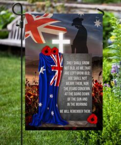 australian remembrance day flag we will remember mbh144fv1 7821