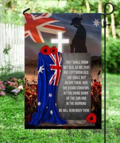 australian remembrance day flag we will remember mbh144fv1 8512