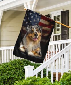 australian shepherd american flag 4780