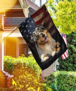 australian shepherd american flag 5830