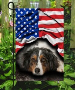 australian shepherd patriot american flag thh3345f 3552