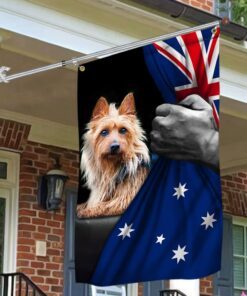 australian terrier dog lover australian grommet flag trl1663gfv8 5495
