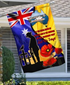 Australian Veteran Flag We Will Remember Them Lest We Forget MLH2200F