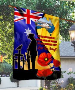australian veteran flag we will remember them lest we forget mlh2200f 5504