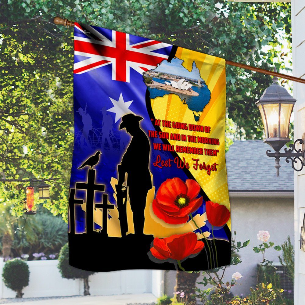 Australian Veteran Flag We Will Remember Them Lest We Forget MLH2200F - Image 2