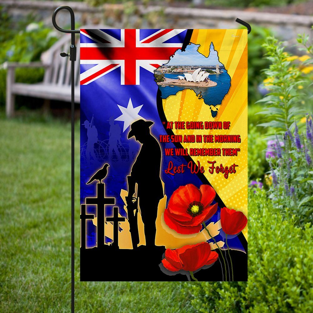 Australian Veteran Flag We Will Remember Them Lest We Forget MLH2200F - Image 4