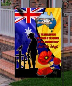 australian veteran flag we will remember them lest we forget mlh2200f 7200