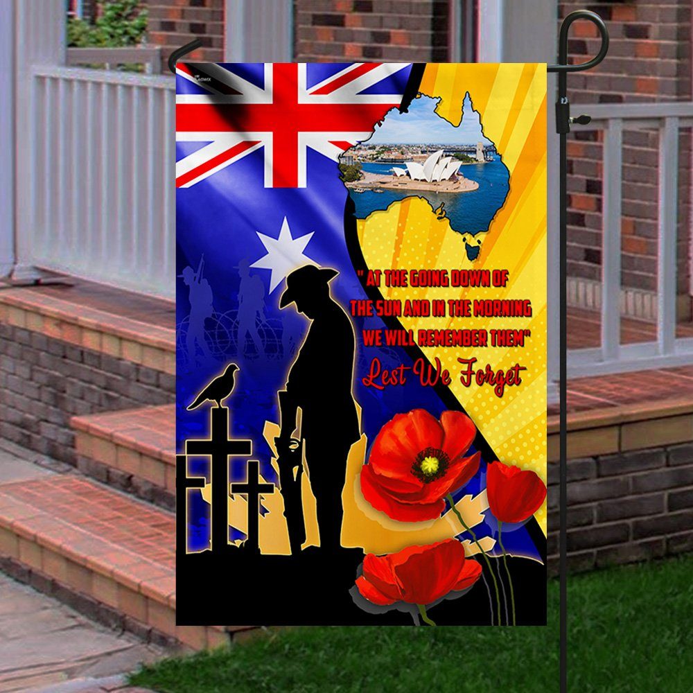 Australian Veteran Flag We Will Remember Them Lest We Forget MLH2200F - Image 5