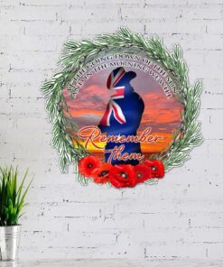 Australian Veteran Metal Sign We Will Remember Them BNN34MS