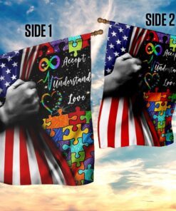 autism. accept understand love flag 6616
