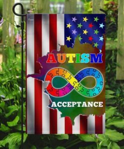 autism acceptance american flag 5530