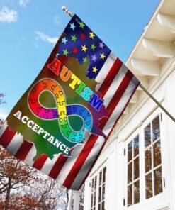 autism acceptance american flag 6249