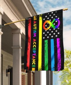 Autism Acceptance American Flag