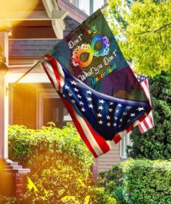 autism acceptance infinity loop flag 8937