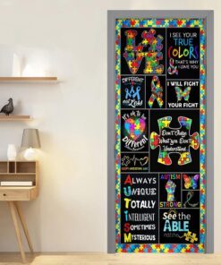 Autism Awareness Door Cover
