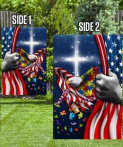 autism awareness eagle american flag 2018