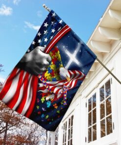 autism awareness eagle american flag 5278