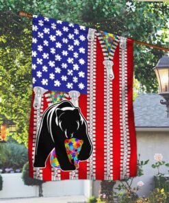 autism awareness flag hug bear ntb561f 5102