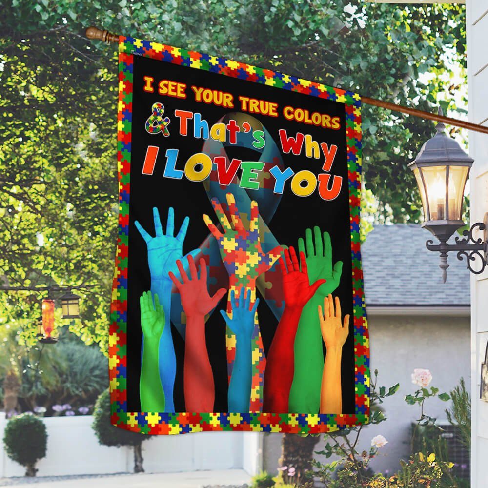 Autism Awareness Flag I See Your True Colors NTT57F - Image 3